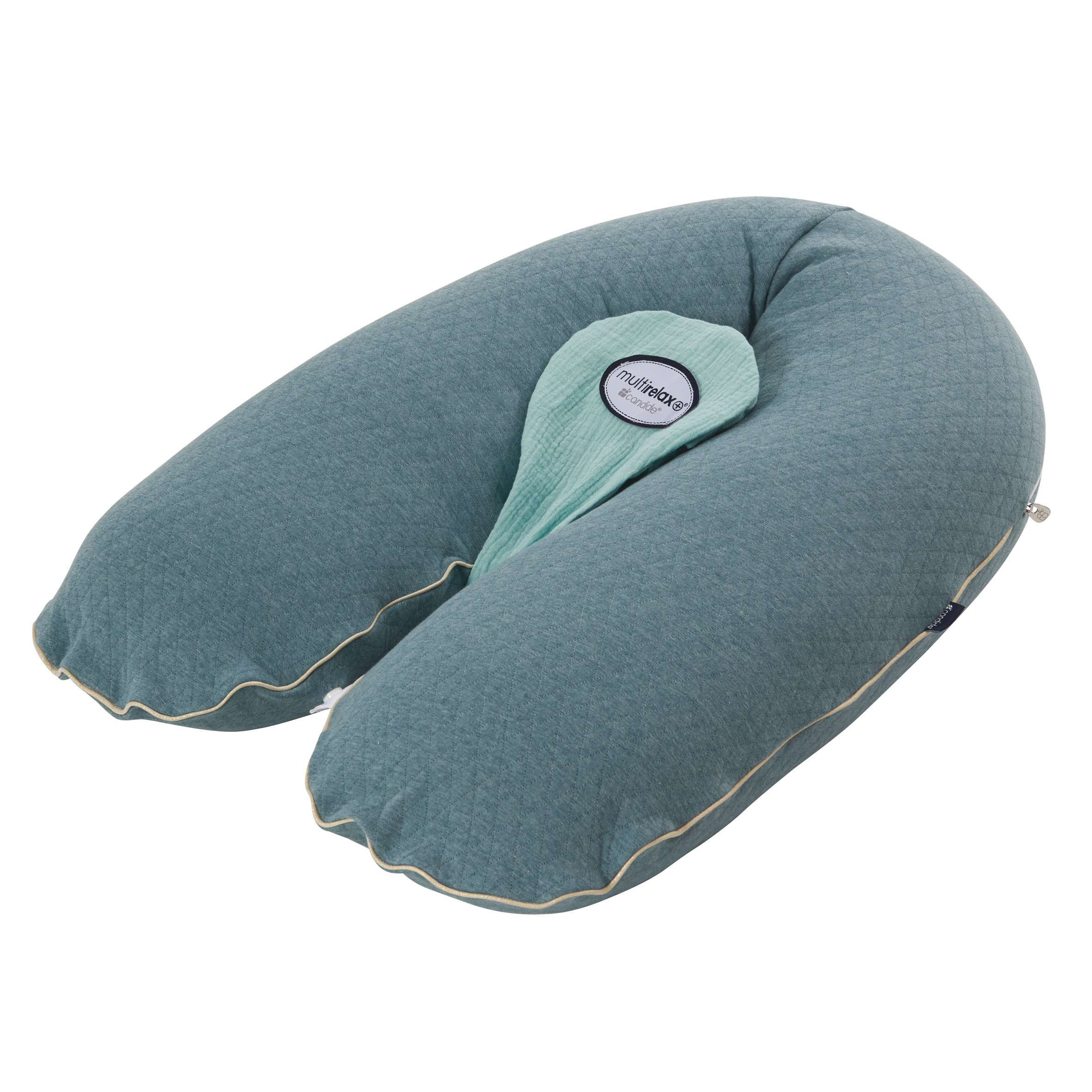 Coussin d'allaitement Multirelax jersey matelassé VERT Candide