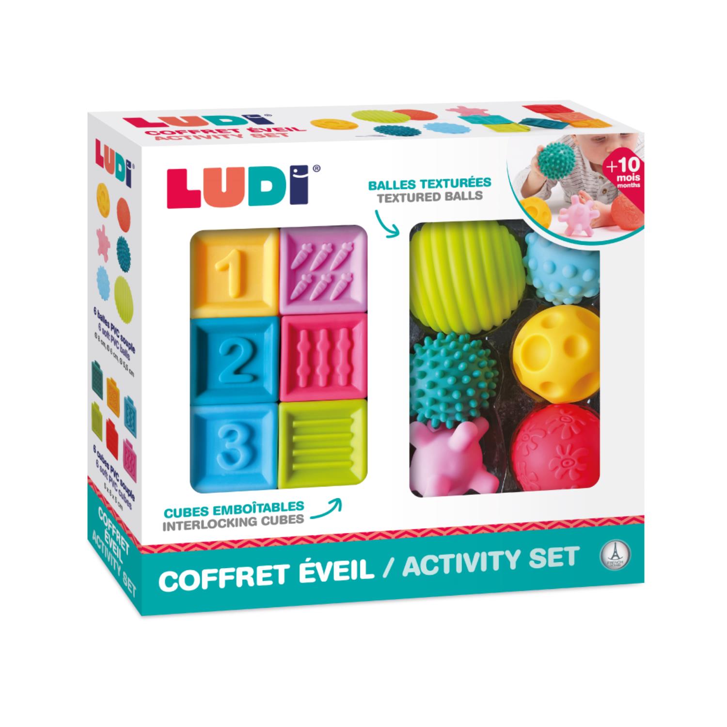Coffret Eveil Balles & Cubes MULTICOLORE Ludi