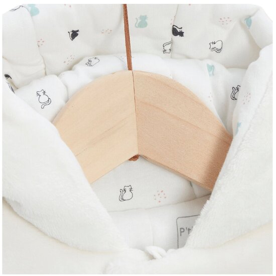 P’tit bisou Pilote Mon Trousseau Chaton Ecru Poudre  P’tit bisou Pilote Mon Trousseau Chaton Ecru Poudre