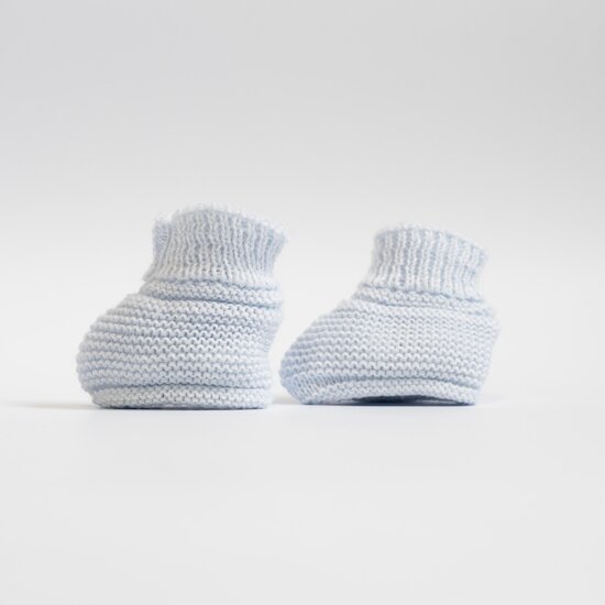 La Manufacture de layette Chaussons de naissance Bleu Layette 0-1 mois