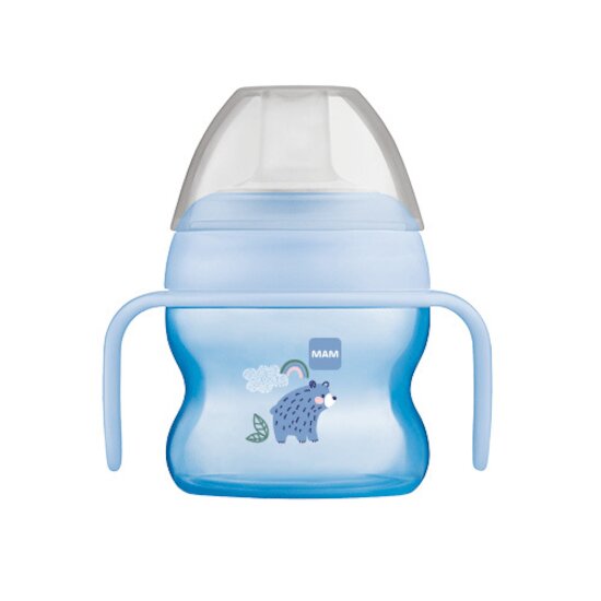 MAM Tasse à bec souple silicone avec anses  Panaché 150 Ml MAM Tasse à bec souple silicone avec anses  Panaché 150 Ml