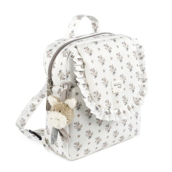Walking Mum Sac à dos Kids Botton Fleurs Beige  Walking Mum Sac à dos Kids Botton Fleurs Beige
