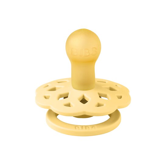 BIBS Tétines Boheme 2 Pack Caoutchouc naturel Pale Butter 