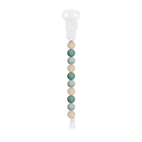 Nattou Attache sucette silicone Vert /Beige/Sauge 