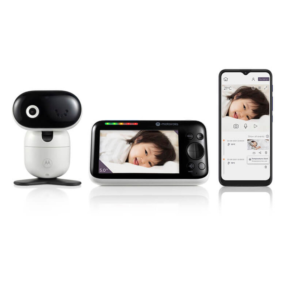 Ecoute bébé vidéo HD 2 en 1 PIP 1600 écran 5"" BLANC Motorola