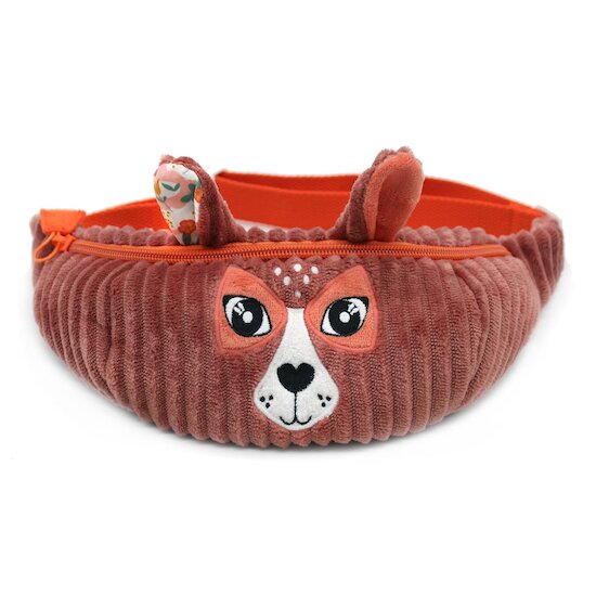 Les Déglingos Sac Banane Velours Melimelos La Biche Terracotta  Les Déglingos Sac Banane Velours Melimelos La Biche Terracotta