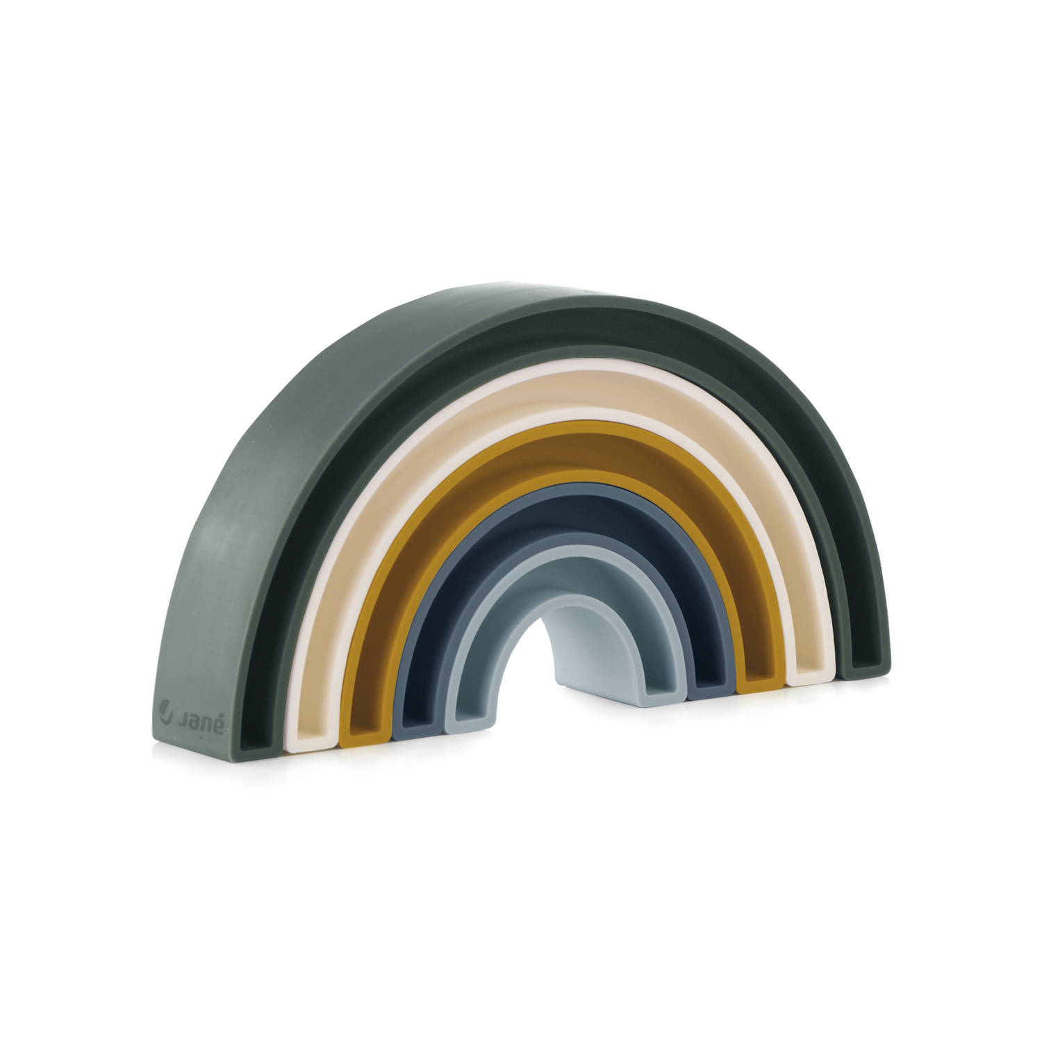 Jouet en silicone empilable arc en ciel MULTICOLORE Jané