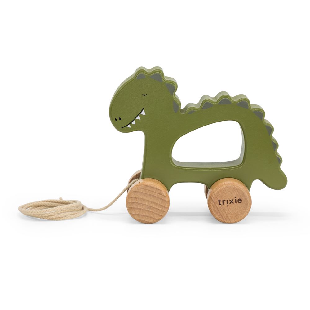 TRIXIE - Jouet à tirer en bois VERT Trixie