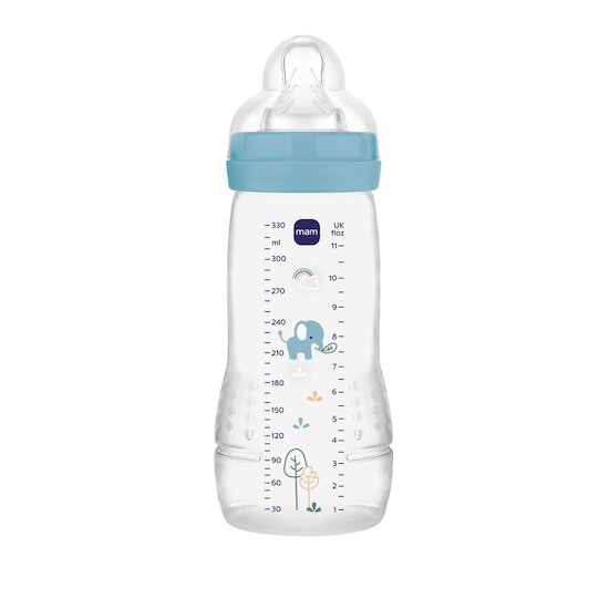 MAM Biberon Easy Active Décoré Tétine Débit X Océan 330 ml MAM Biberon Easy Active Décoré Tétine Débit X Océan 330 ml