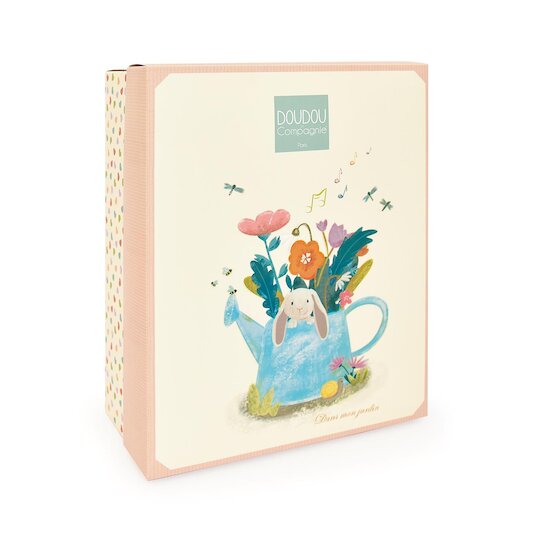 Doudou & Compagnie Peluche musicale lapin ciboulette Rose  Doudou & Compagnie Peluche musicale lapin ciboulette Rose