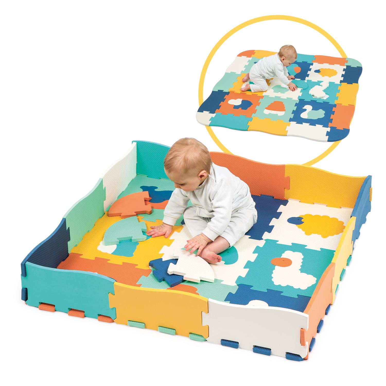 LUDI - Tapis bords et Coins MULTICOLORE Ludi