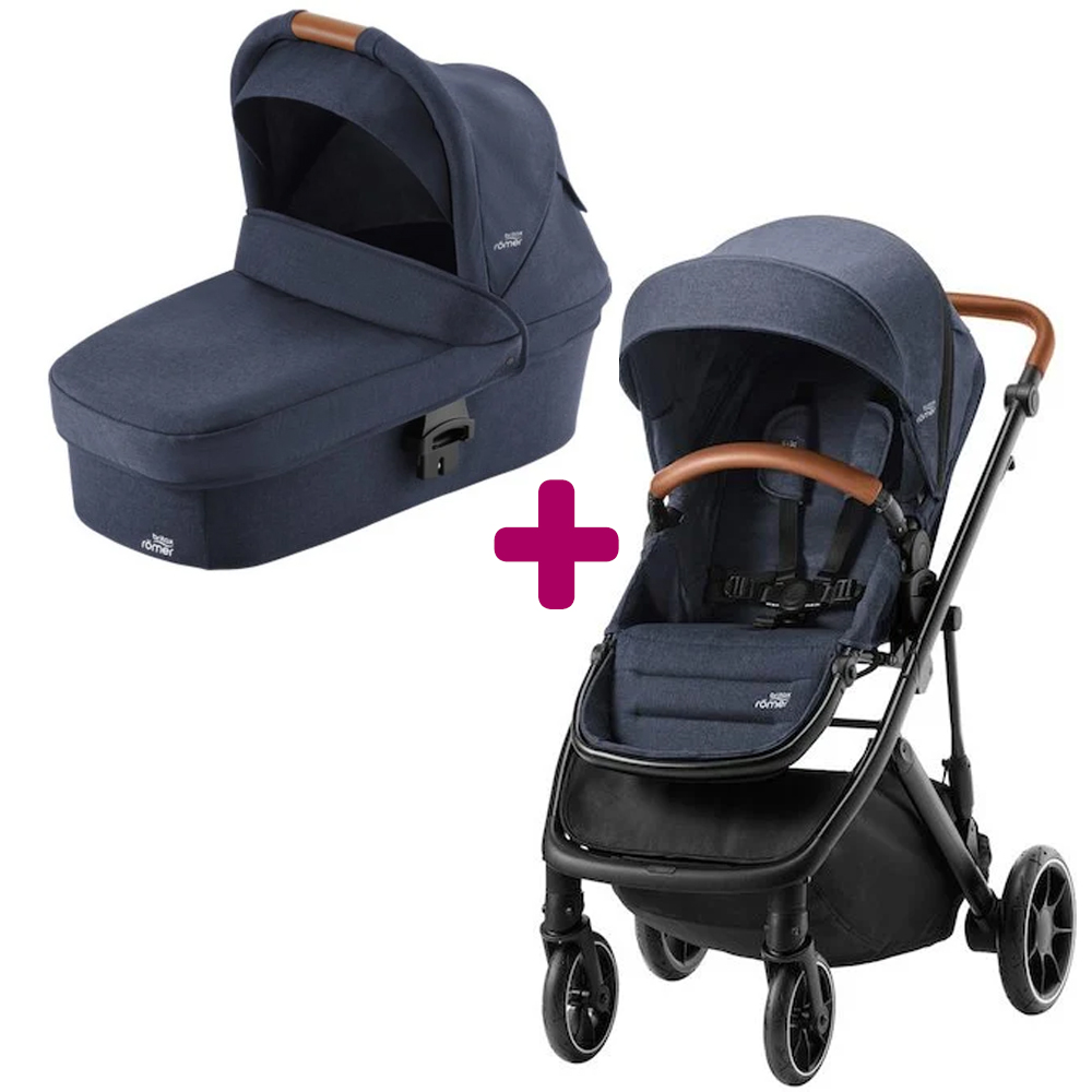 Pack poussette duo Strider M + nacelle Strider M Navy ink Britax Römer