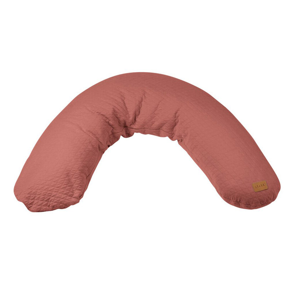 Beaba - Coussin d'allaitement Big Flopsy fleur de coton ORANGE Béaba