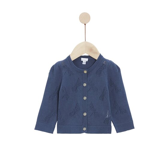 P’tit bisou Cardigan Mon petit nuage Bleu Infinity 