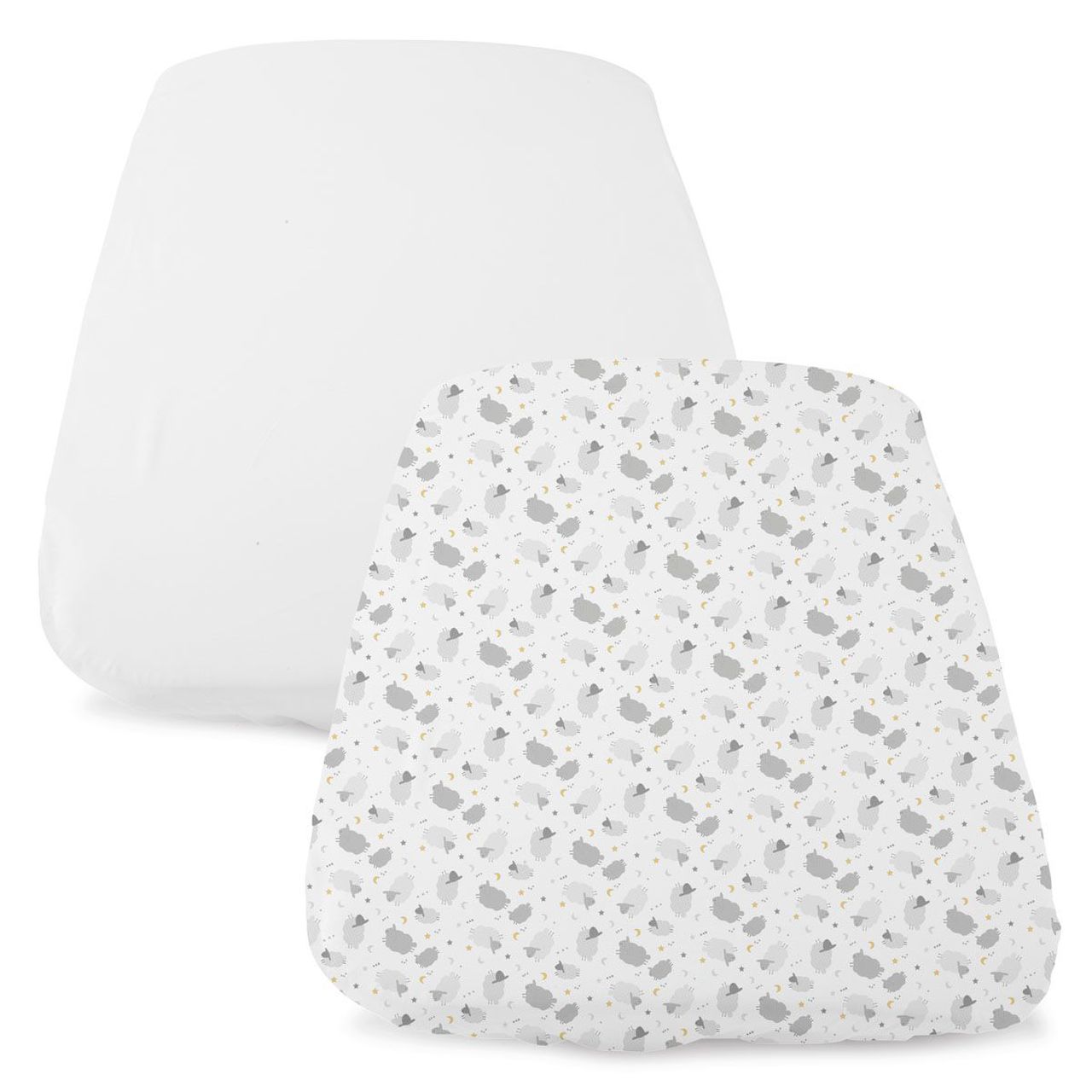 Chicco - 2 draps housse pour berceau cododo évolutif Next2Me Forever BLANC Chicco