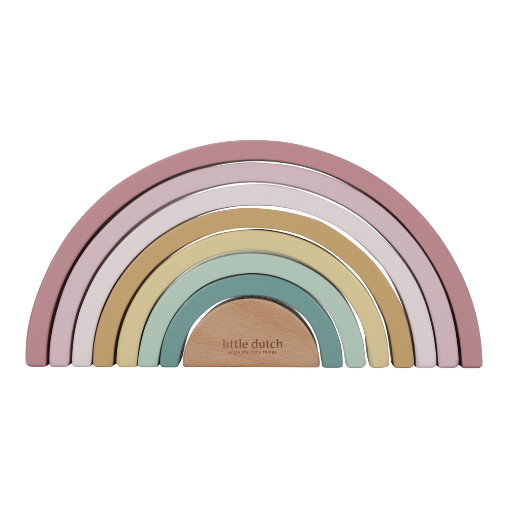 Arc-en-cielen bois FSC MULTICOLORE Little Dutch