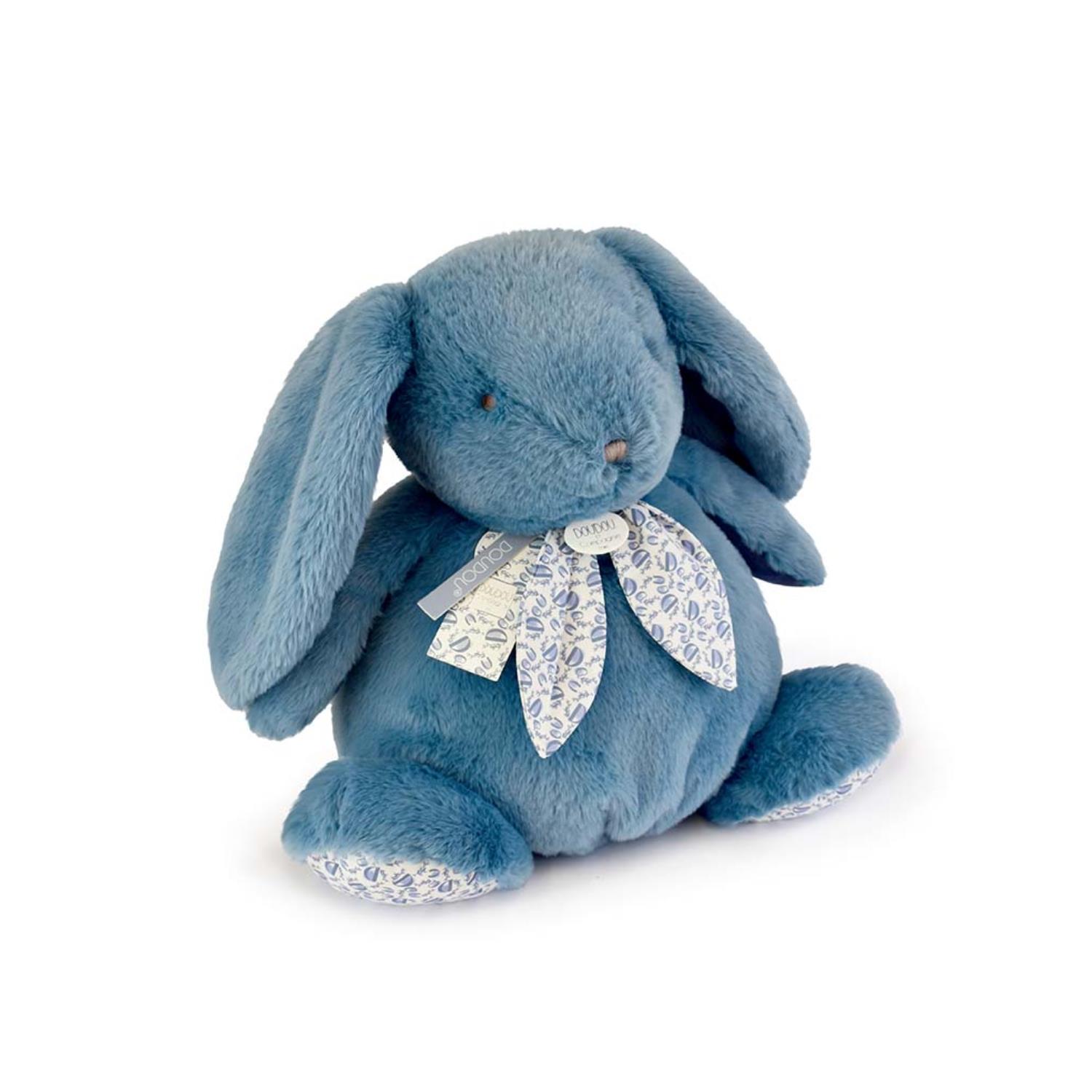Doudou & Compagnie - Doudou lapin pantin BLEU Doudou & Compagnie