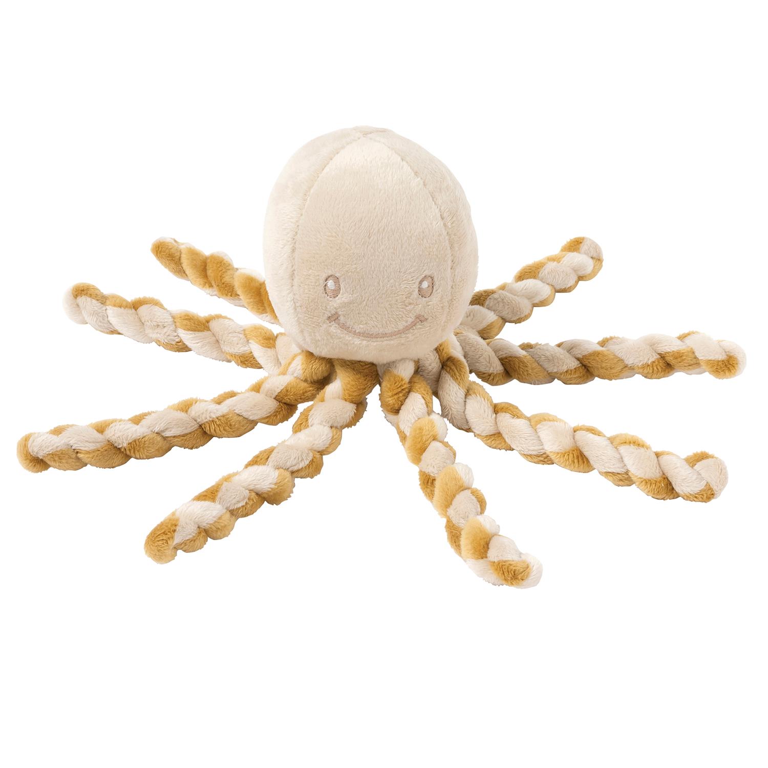 Nattou - Peluche pieuvre Lapidou MARRON Nattou