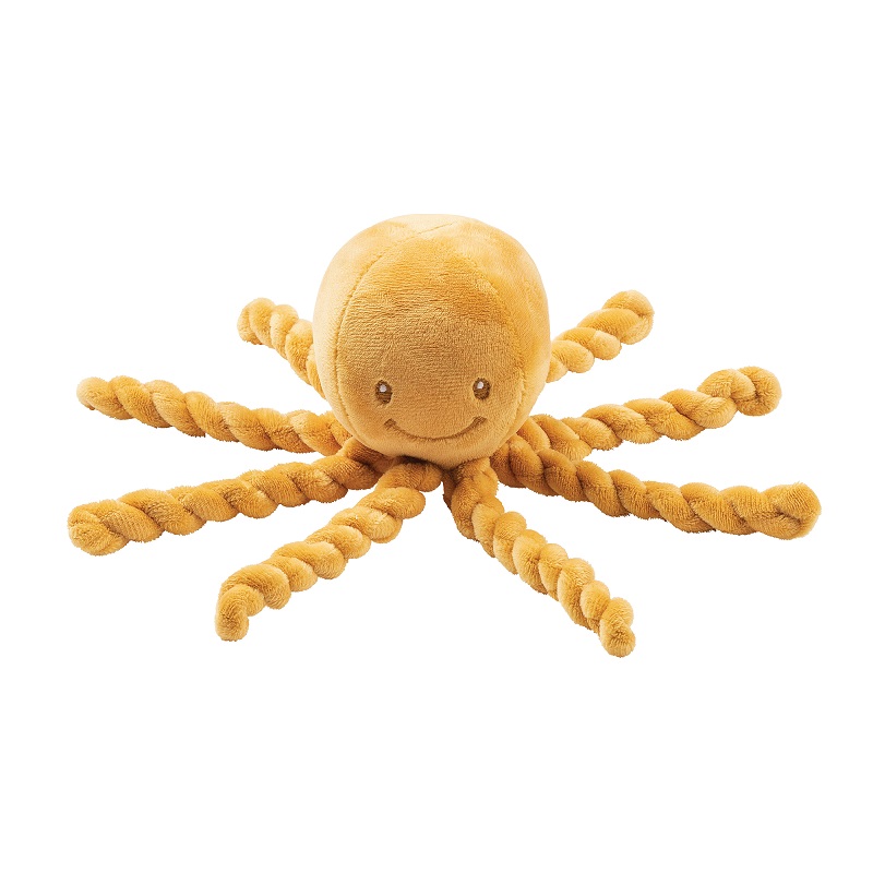 Nattou - Peluche pieuvre Lapidou ORANGE Nattou