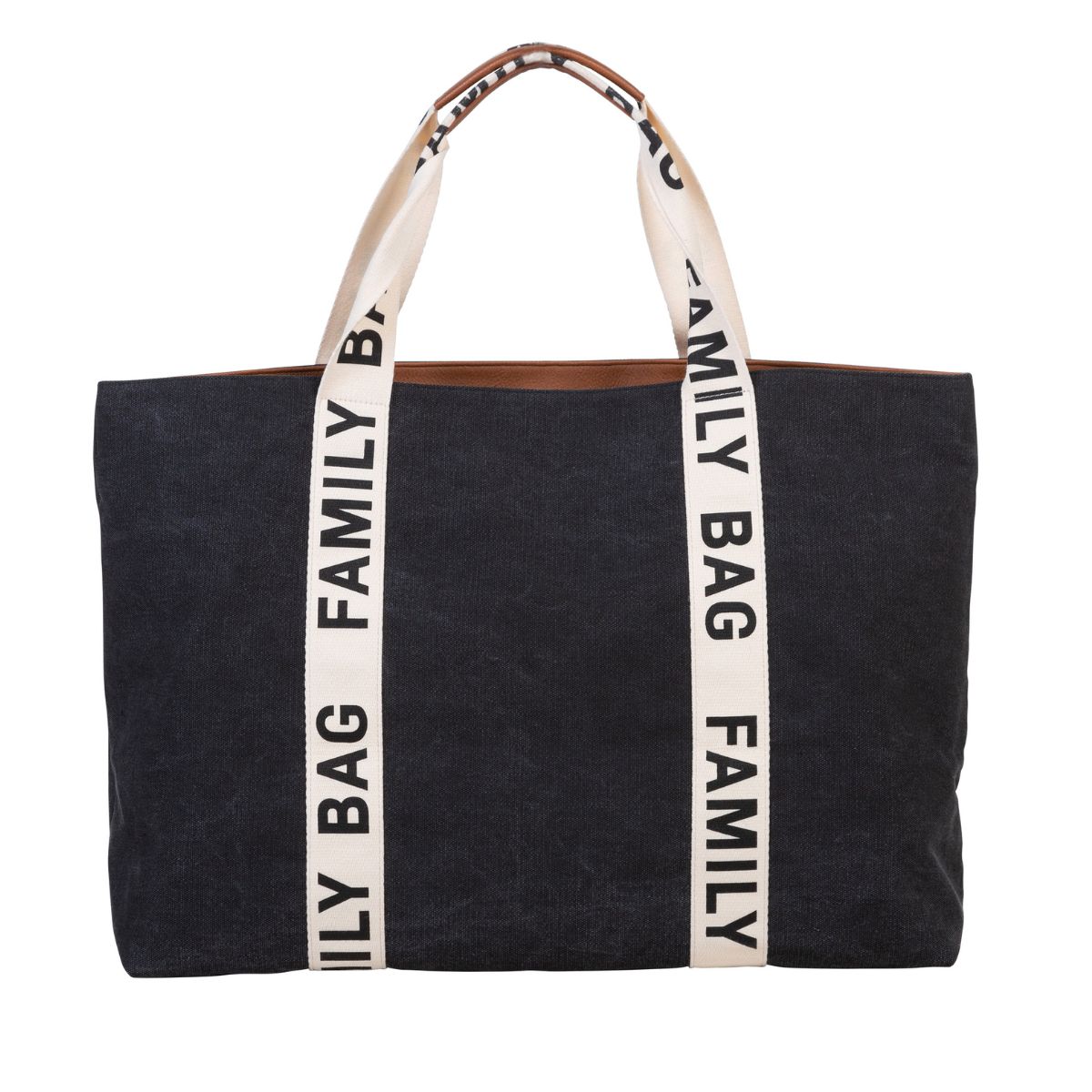 Childhome - Sac à langer Family Bag signature canvas NOIR Childhome