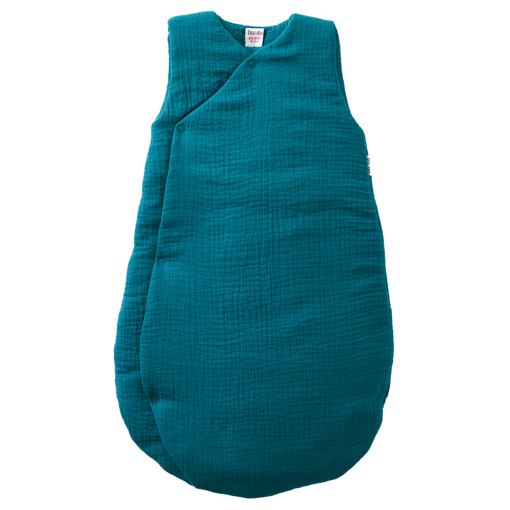 BB & Co - Gigoteuse double gaze ouatinée forme kimono - Mix & Match VERT BB&Co