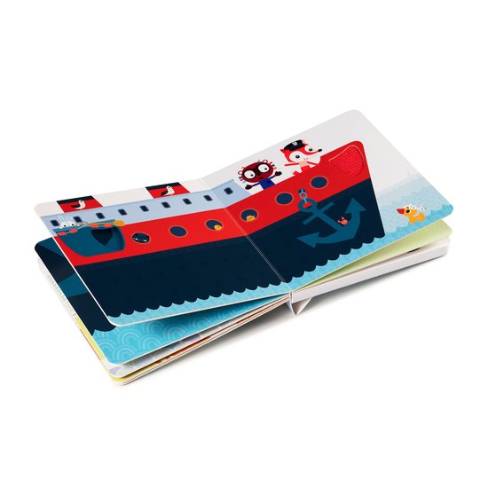 Lilliputiens Vrooom Livre tactile et sonore  