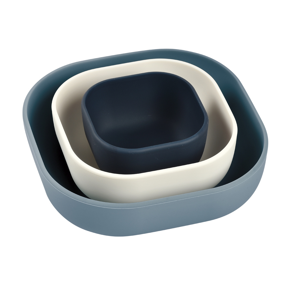Beaba - 3 bols gigogne en silicone MULTICOLORE Béaba