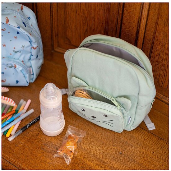 Maïka Sac à dos enfant Ecru Canvas  Maïka Sac à dos enfant Ecru Canvas