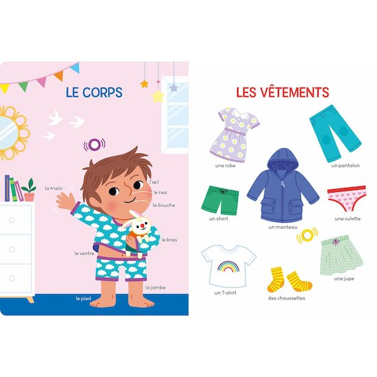 Auzou Livre Mes 100 premiers mots à écouter Multicolore 