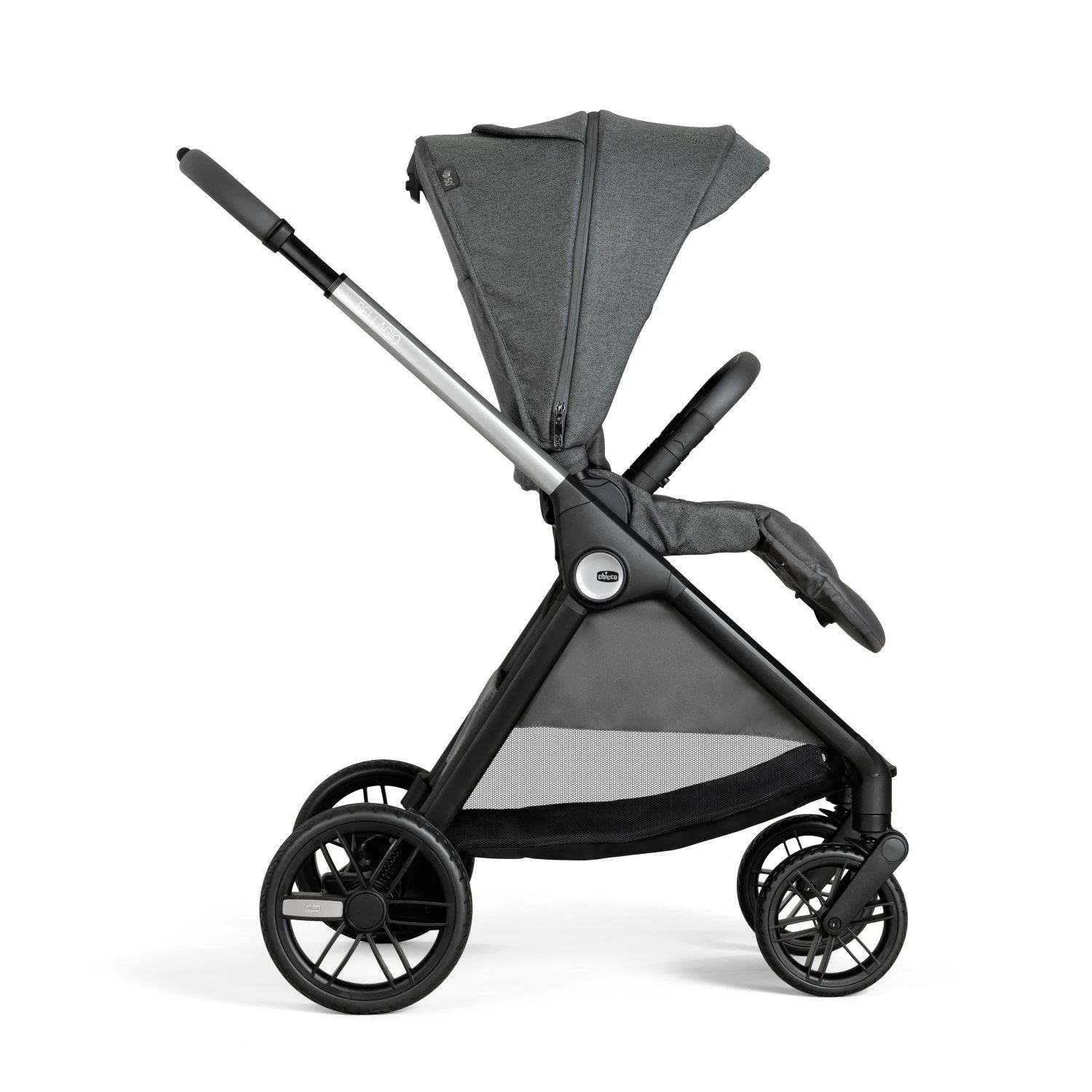 Poussette Bellagio avec adaptateurs NOIR Chicco
