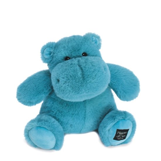 Histoire d'Ours Peluche Hippo Hip'United Vert Émeraude 25 cm