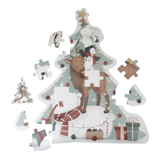 Little Dutch Puzzle de Noël en bois FSC   Little Dutch Puzzle de Noël en bois FSC