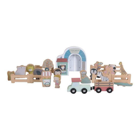 Little Dutch Circuit train en bois Zoo 3 ans et + Little Dutch Circuit train en bois Zoo 3 ans et +