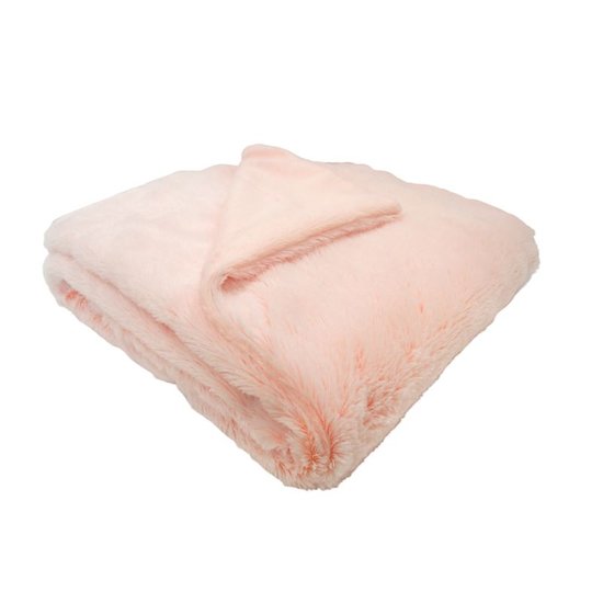 Domiva Couverture Snow doublée Microdoux Lait Fraise 75x100 cm