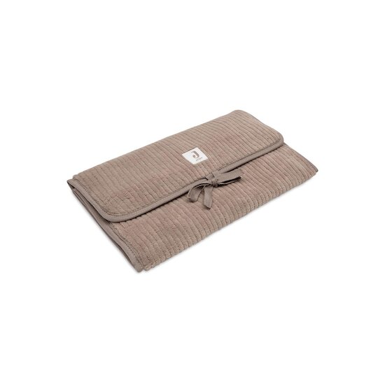 Jollein Tapis à Langer nomade avec poches Cloudy Rib Milky Coffee  Jollein Tapis à Langer nomade avec poches Cloudy Rib Milky Coffee
