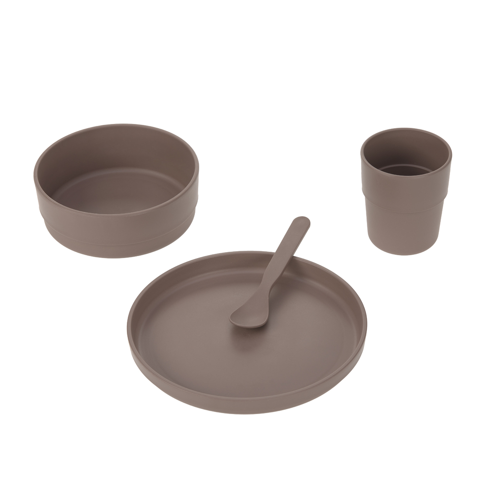 Lässig - Coffret repas PP/Cellulose Uni MARRON Lässig