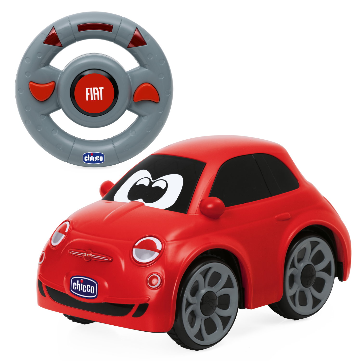 Voiture radiocommandé Fiat 500 ROUGE Chicco