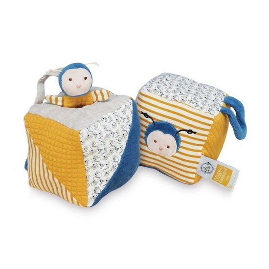 Doudou & Compagnie Pollen L'Abeille Bio Assortiment Cube D'Activités Multicolore 