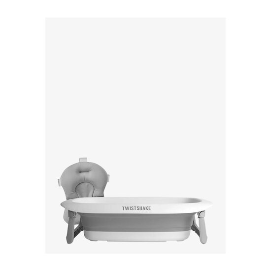 Twistshake Kit bain de luxe Baignoire + Pied + coussin + rinceur Gris  Twistshake Kit bain de luxe Baignoire + Pied + coussin + rinceur Gris