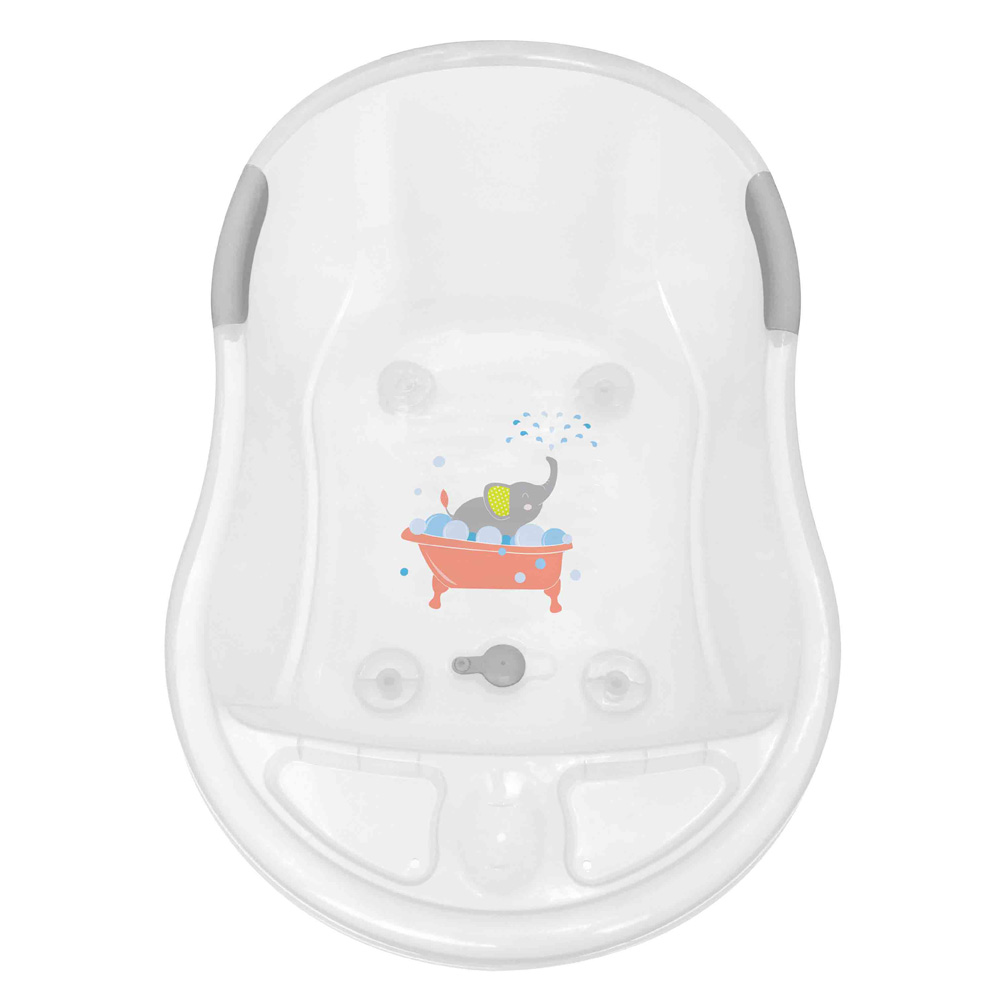 Baignoire avec bouchon de vidange Eléphant BLANC dBb Remond