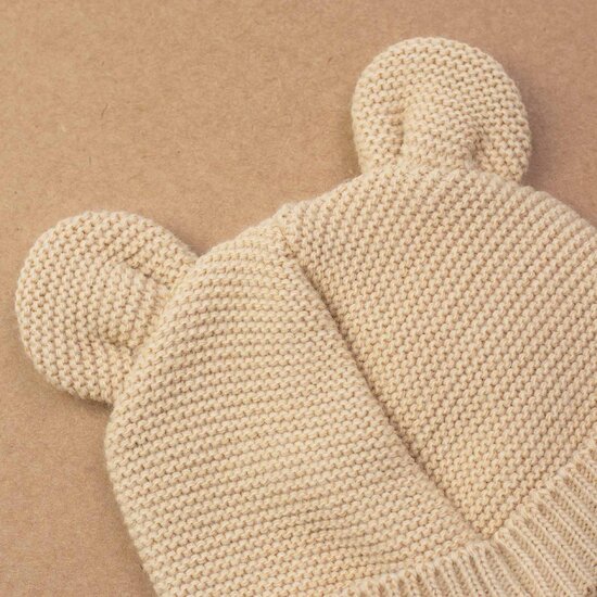 Trois Kilos Sept Bonnet Maille Caramel 0-1 mois Trois Kilos Sept Bonnet Maille Caramel 0-1 mois