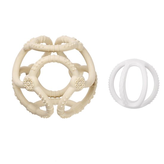 Nattou Set de 2 balles silicone Argile 