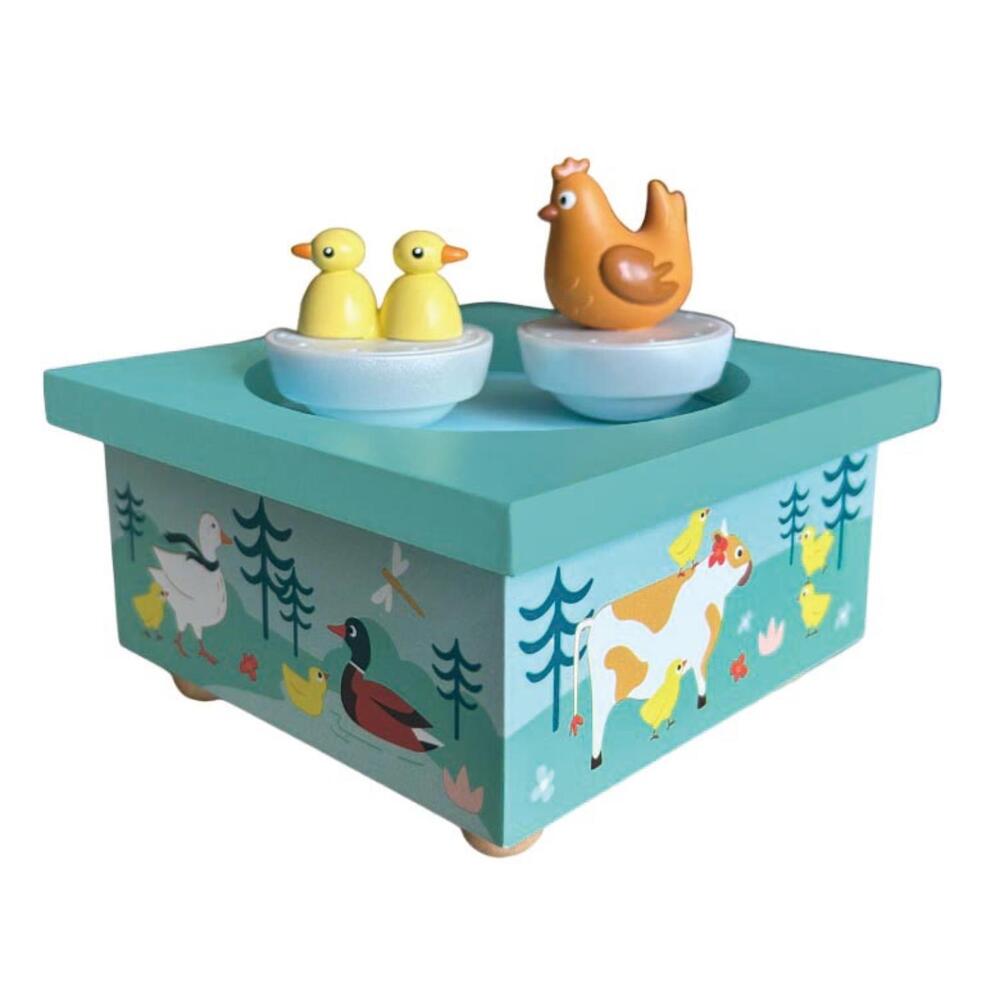 Boîte à musique magnétique bois Canard MULTICOLORE Trousselier