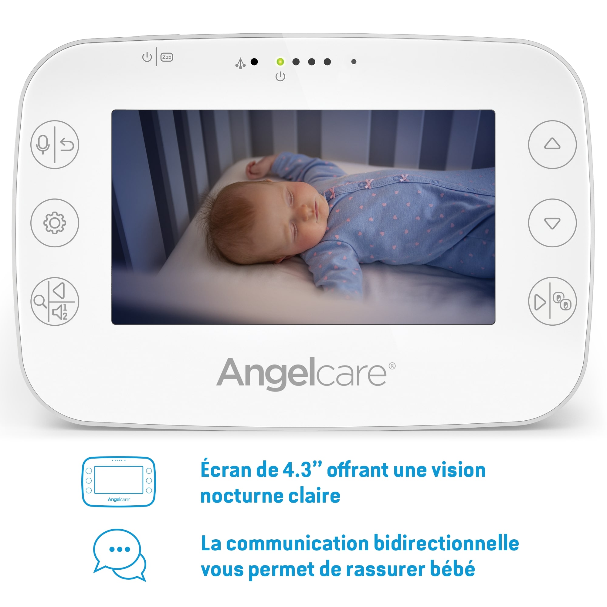 Babyphone avec détecteur de mouvements sans fil ANGELCARE, Vente en ligne  de Babyphone