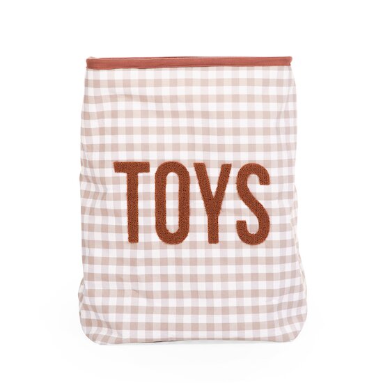 Childhome Panier de rangement Vichy nude 35x35x50 cm