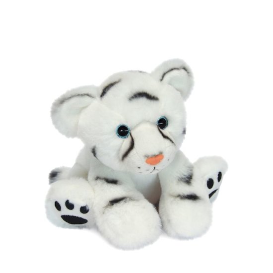 Histoire d'Ours Peluche Bébé Tigre Blanc Blanc 18 cm