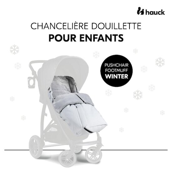 Hauck Chancelière Pushchair Footmuff Winter Grey  Hauck Chancelière Pushchair Footmuff Winter Grey