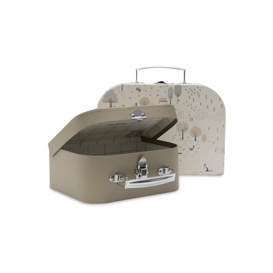 Jollein Lot de 2 Valisette à Jouets Tiny Park Multicolore 