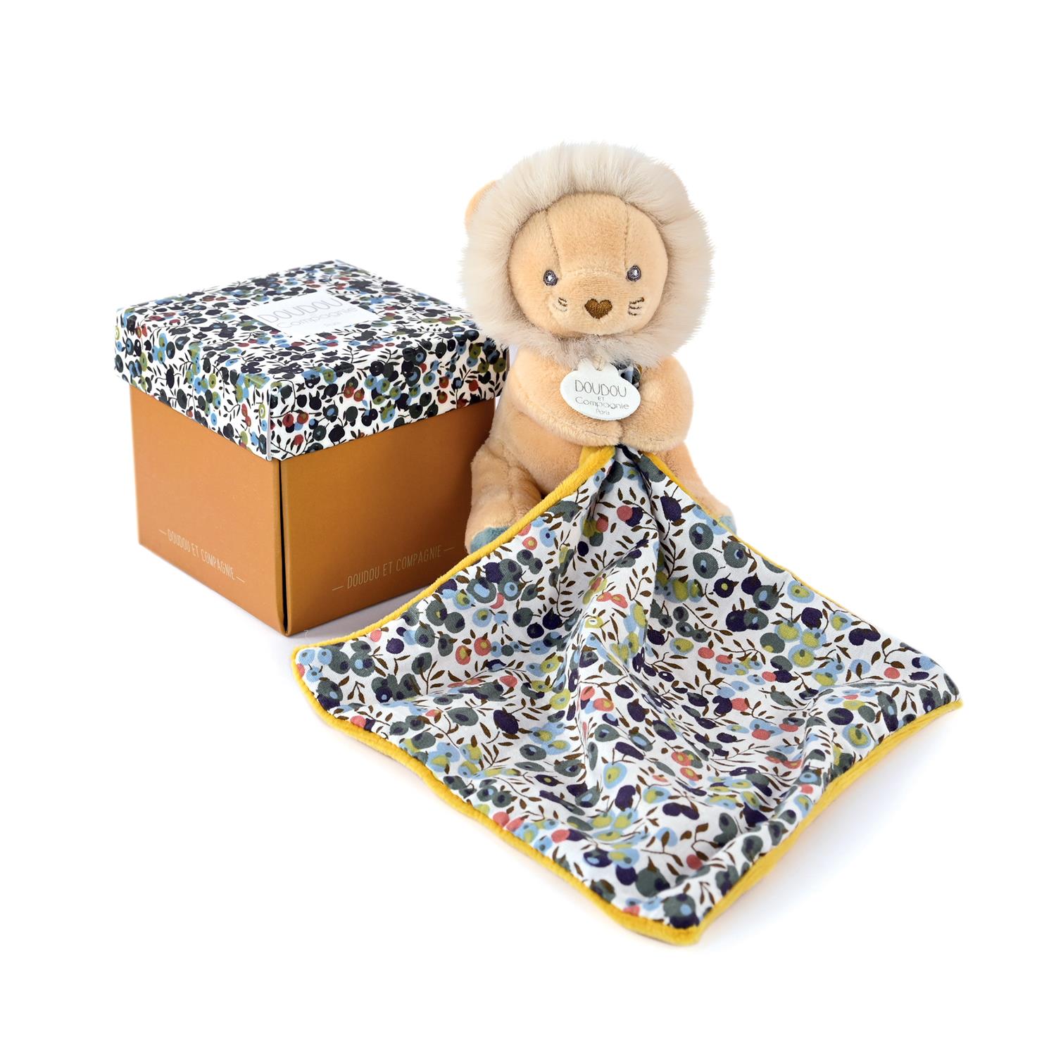 Doudou & Compagnie - Doudou avec mouchoir Boh'aime BEIGE Doudou & Compagnie