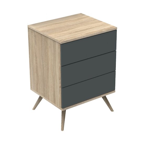 Sauthon Original Petite commode Boréale Chêne Doré - Gris Volcan 